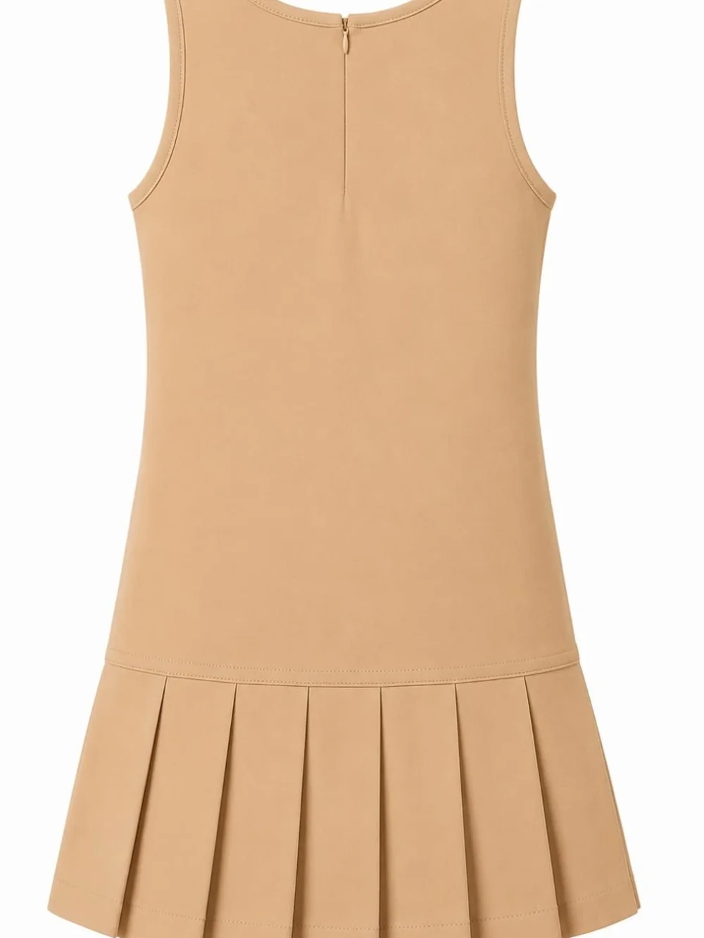 Premium Wear Girls' Front-Button Pleated School Uniform Jumper – Khaki